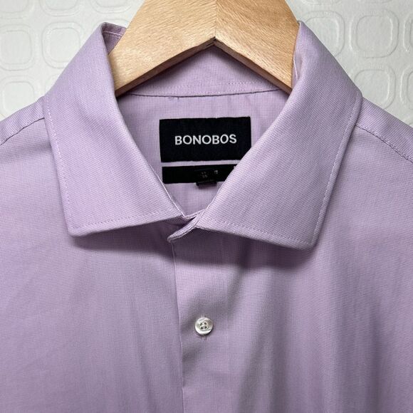 Bonobos Mens 17 35 Tailored Fit Stretch Long Sleeve Button Down Shirt - Picture 2 of 8